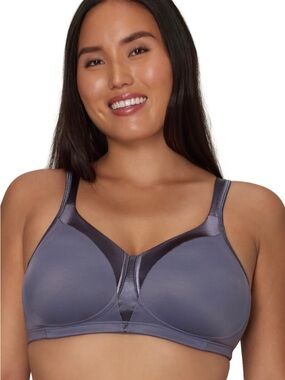 Playtex Wireless Full-Coverage Bra in Gray